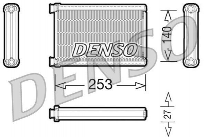 Радіатор пічки DENSO (DRR05005) - зображення 2