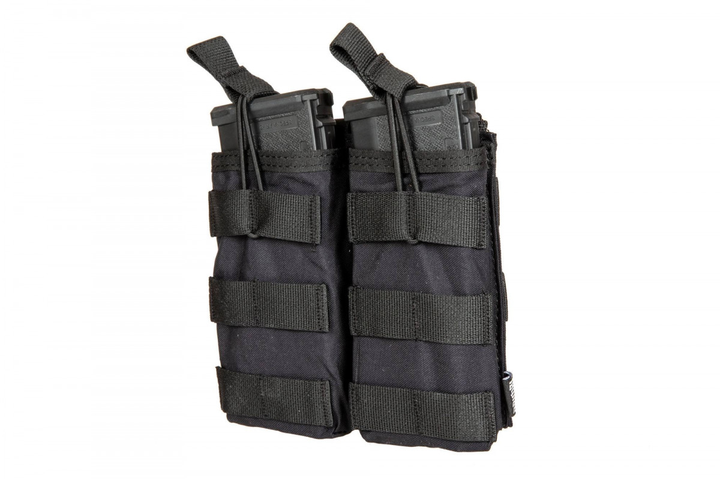 Підсумок подвійний відкритий Primal Gear Double Carbine Magazine Pouch Ridae Black - зображення 1