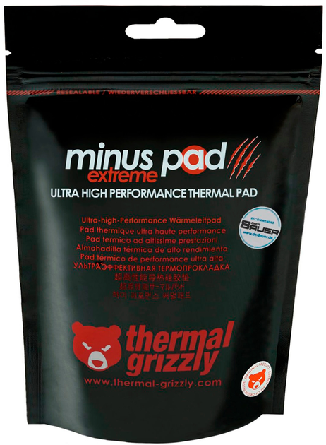 Термопрокладка Thermal Grizzly Minus Pad Extreme 120 x 20 x 1 мм (4260711990489) - зображення 3