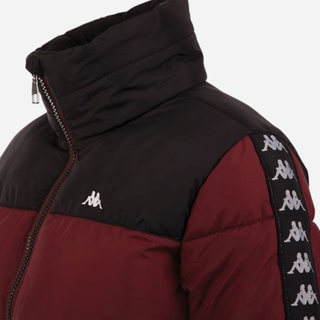 Kurtka zimowa damska Kappa Lebana S Burgundowy/Czarny (4056142930480) - obraz 4