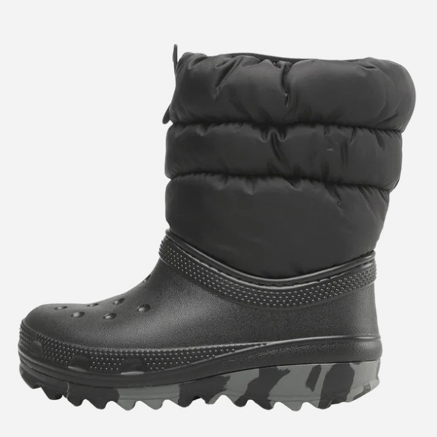 Дитячі зимові чоботи-дутики для дівчинки Crocs Classic Neo Puff Boot K 207684 33-34 Чорні (191448883420) - зображення 3