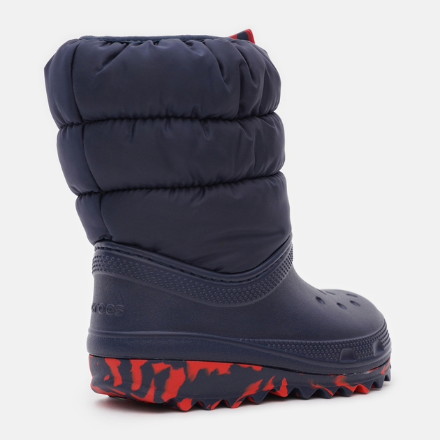 Дитячі зимові чоботи-дутики для хлопчика Crocs Classic Neo Puff Boot K 207684 28-29 Темно-сині (191448883475) - зображення 4