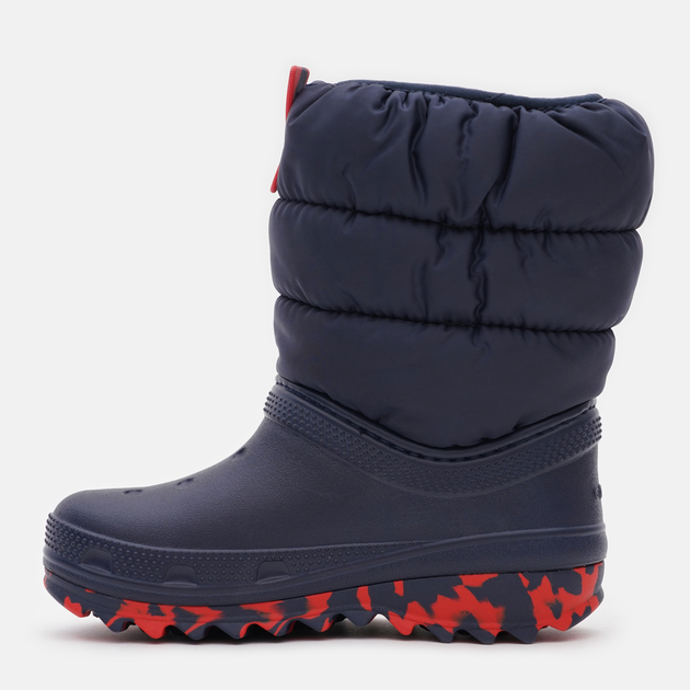 Дитячі зимові чоботи-дутики для хлопчика Crocs Classic Neo Puff Boot K 207684 30-31 Темно-сині (191448883499) - зображення 3