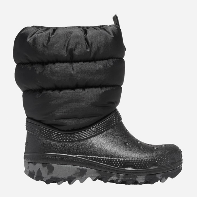 Śniegowce chłopięce ocieplane Crocs Classic Neo Puff Boot K 207683 20-21 Czarne (191448873421) - obraz 1