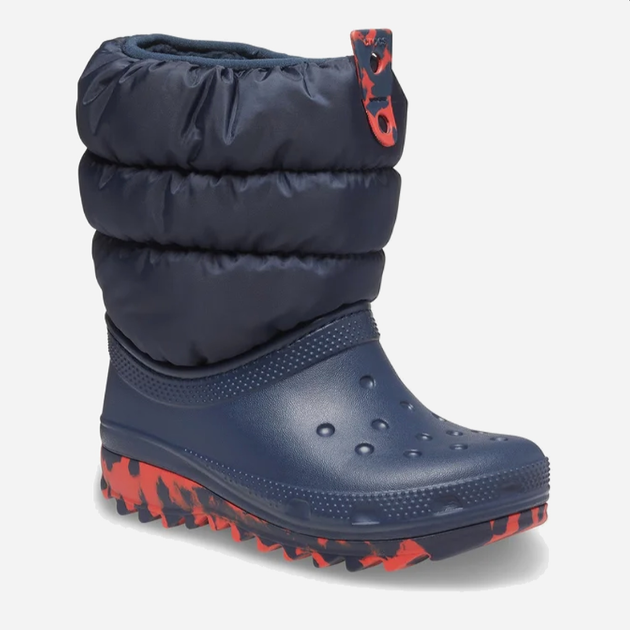 Дитячі зимові чоботи-дутики для хлопчика Crocs Classic Neo Puff Boot K 207683 23-24 Темно-сині (191448880245) - зображення 2