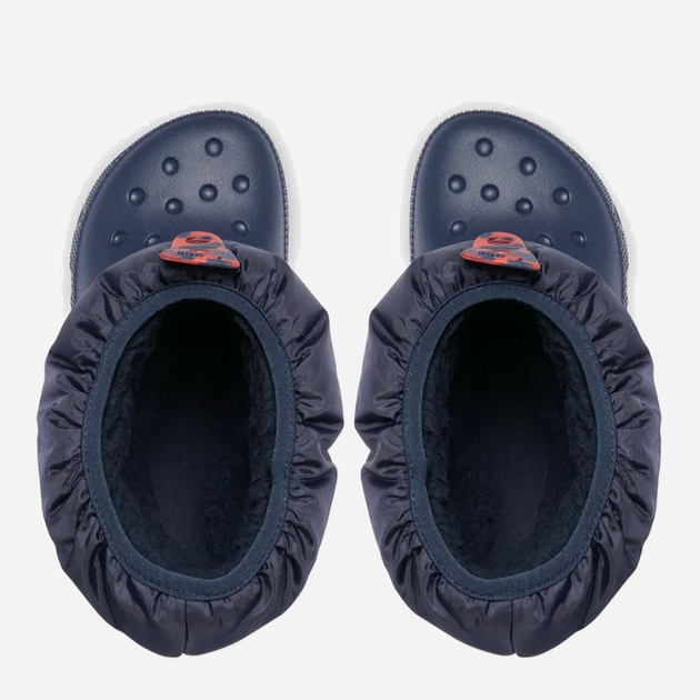 Śniegowce chłopięce ocieplane Crocs Classic Neo Puff Boot K 207683 22-23 Granatowe (191448880238) - obraz 6