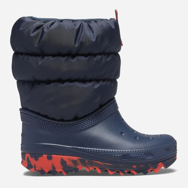 Śniegowce chłopięce ocieplane Crocs Classic Neo Puff Boot K 207683 27-28 Granatowe (191448880207) - obraz 1