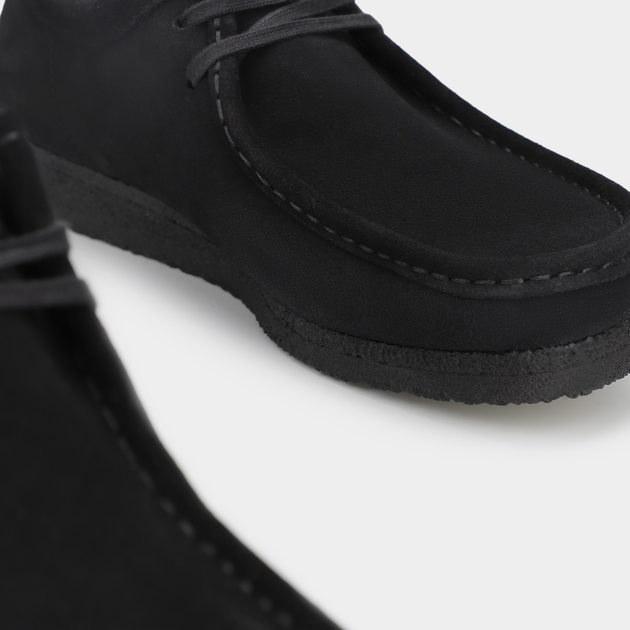 Чоловічі мокасини Clarks Originals Wallabee 26155519 42 Чорні (261555197080/5059304190509) - зображення 4