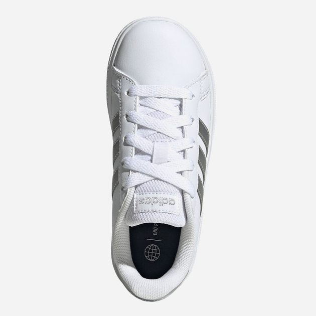 Підліткові кеди для дівчинки adidas Originals Court 2.0 K GW6506 36 (3.5US) Білі (4065426173369) - зображення 4