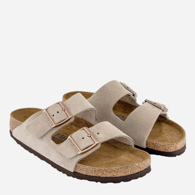 Klapki męskie Birkenstock 51463 42 Beżowe (4013871048183) - obraz 2