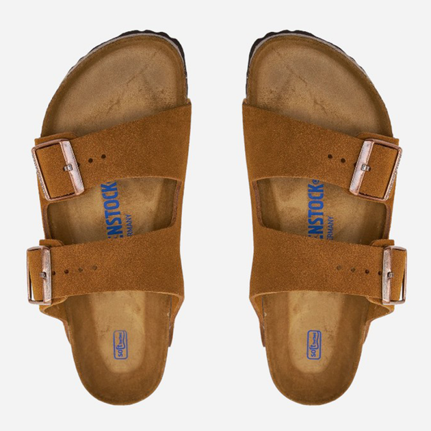 Чоловічі шльопанці Birkenstock 1009527 43 Коричневі (4044477042930) - зображення 4