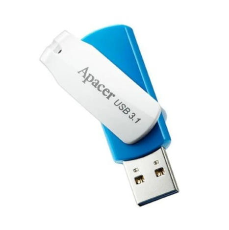 Флеш пам'ять флешка Apacer AH357 64GB USB 3.1 Blue (AP64GAH357U-1) - зображення 2