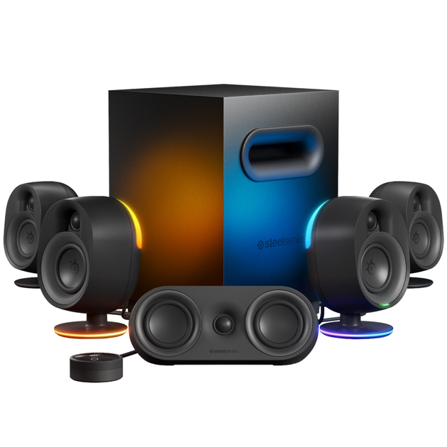 Акустична система SteelSeries Arena 9 5.1 Bluetooth RGB Black (61549) - зображення 1