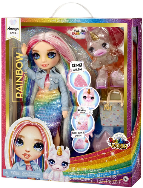 Lalka z akcesoriami Rainbow High Classic Fashion Doll Amaya Kolorowe włosy (0035051120230) - obraz 2