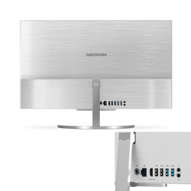 Моноблок 23,8" Medion (Lenovo Group) Akoya E23201 Intel Celeron j4005 RAM 4 ГБ SSD 128 ГБ + HDD 500 ГБ Intel UHD Graphics 600 FullHD IPS Б/В Win10 (3254) - зображення 5