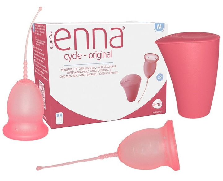 Менструальна чаша Enna Cycle Size M + Sterilizer 2 шт (8437015869537) - зображення 1