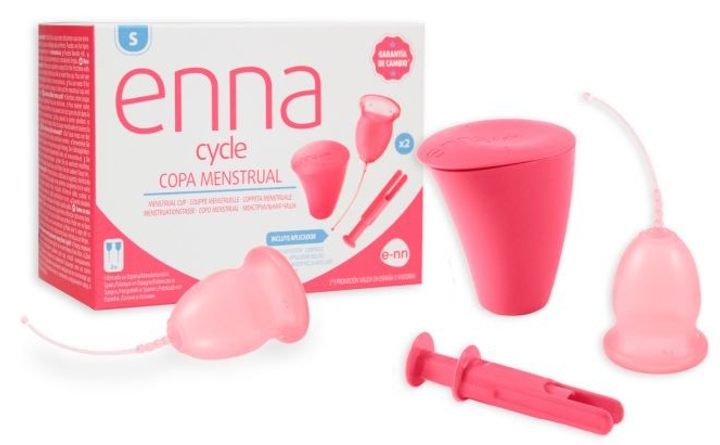 Kubeczek menstruacyjny Enna Cycle Size S + Applicator Sterilizer 2 szt (8437015869551 - obraz 1