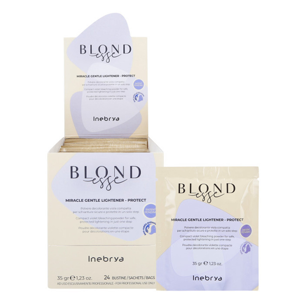 Обесцвечивающая пудра Inebrya Blondesse Purple Bleaching Powder Compact ...