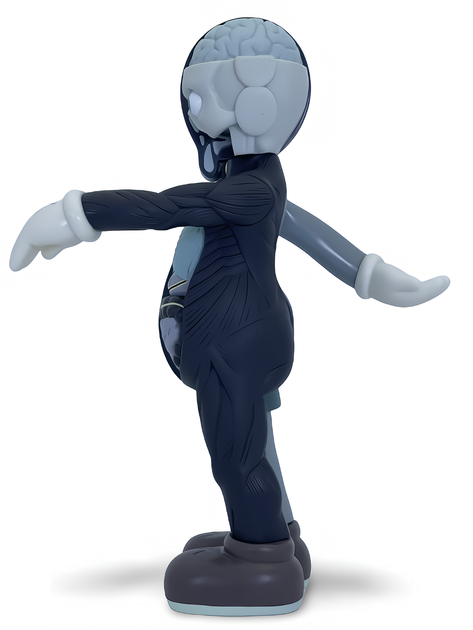 Статуэтка KAWS x Companion Flayed Open Edition x Gray 400% 34 см Brian Donnelly Монумент - изображение 8