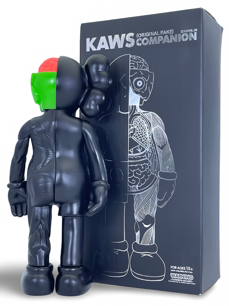 Статуэтка KAWS x Companion Flayed Open Edition x Black 400% 34 см Brian Donnelly Рыцарь - изображение 2
