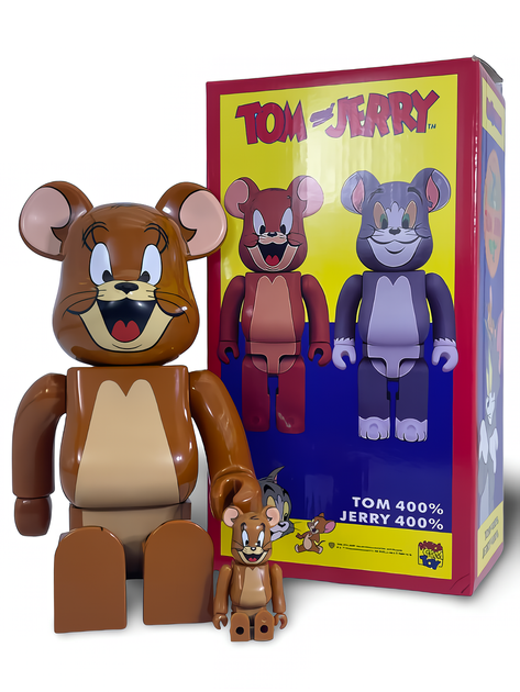 Статуетка Bearbrick x Tom and Jerry x Jerry 400% & 100% 28 см 7 см Medicom Toy Джерри Джинкс - Фото 7 Статуетка Bearbrick x Tom and Jerry x Jerry 400% & 100% 28 см 7 см Medicom Toy Джерри Джинкс - зображення 7