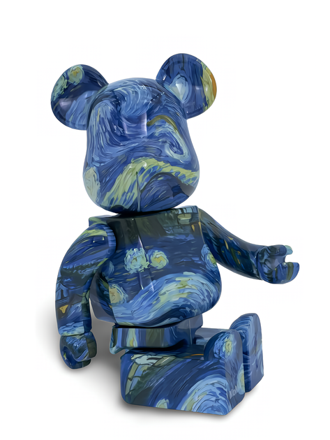 Статуэтка Bearbrick x Vincent Van Gogh x The Starry Night 400% 28