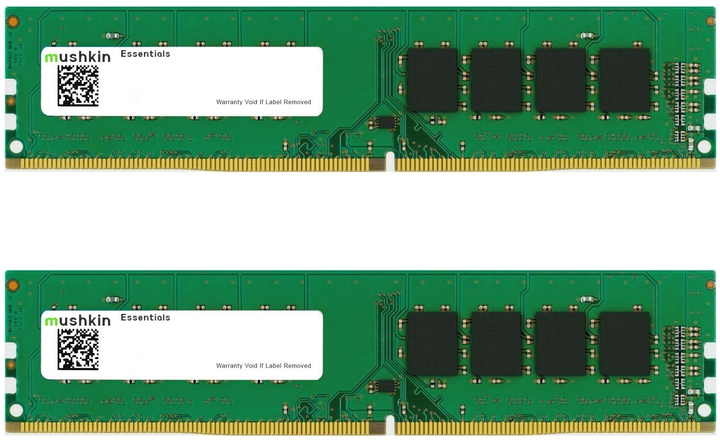 Оперативна пам'ять Mushkin DDR4-3200 32768MB PC4-25600 (Kit of 2x16384) Essentials (MES4U320NF16GX2) - зображення 1