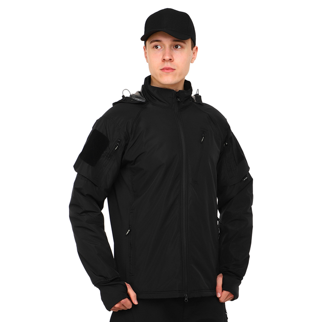 Куртка тактична SP-Sport Basic (поліамід, флісова підкладка, розмір 3XL, Чорний) - зображення 1