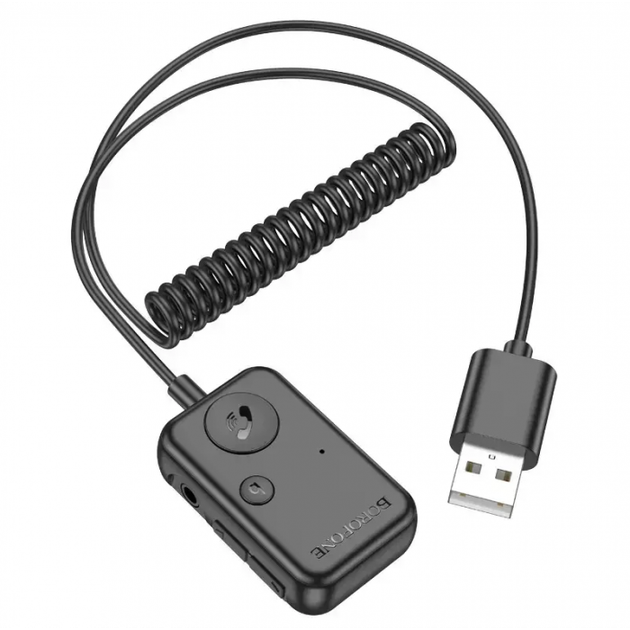 Автомобільний FM модулятор Borofone BC49 June USB трансмітер з Bluetooth V5.3 - зображення 3
