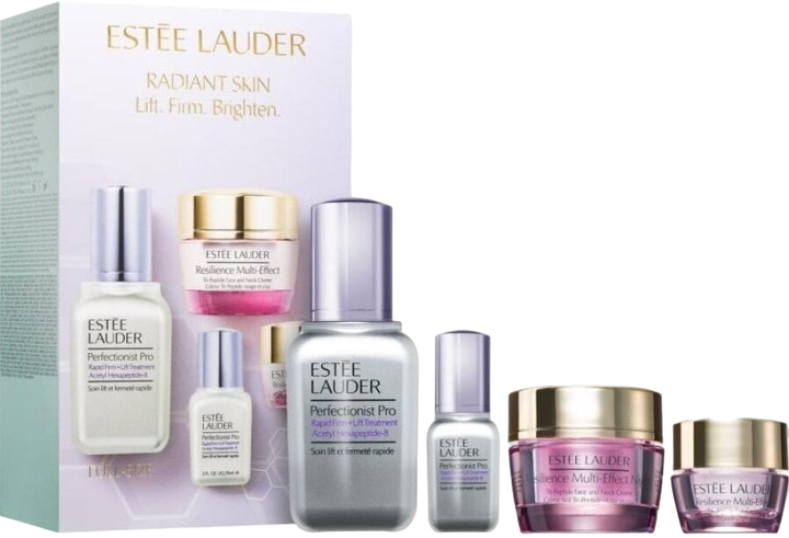 Zestaw do pielęgnacji twarzy Estee Lauder Perfectionist Pro Serum-lifting 50 ml + Krem do twarzy i szyi SPF 15 15 ml + Krem do skóry wokół oczu 5 ml + Lotion aktywujący skórę 7 ml (0887167545236) - obraz 1