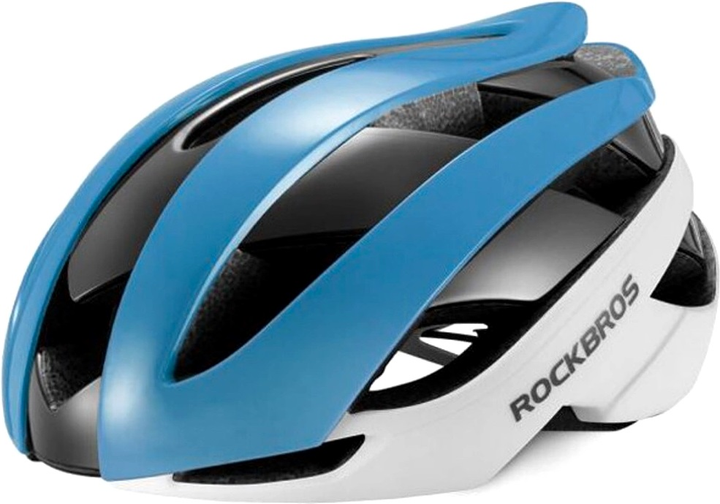 Kask rowerowy Rockbros niebiesko-biały L (7016802869199) - obraz 1