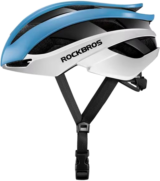 Kask rowerowy Rockbros niebiesko-biały L (7016802869199) - obraz 2