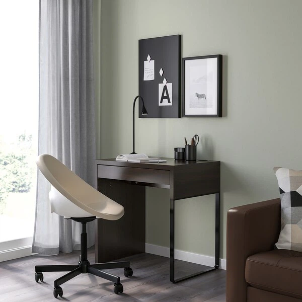 Письмовий стіл IKEA MICKE 73х50 см чорно-коричневий (202.447.47) - изображение 10