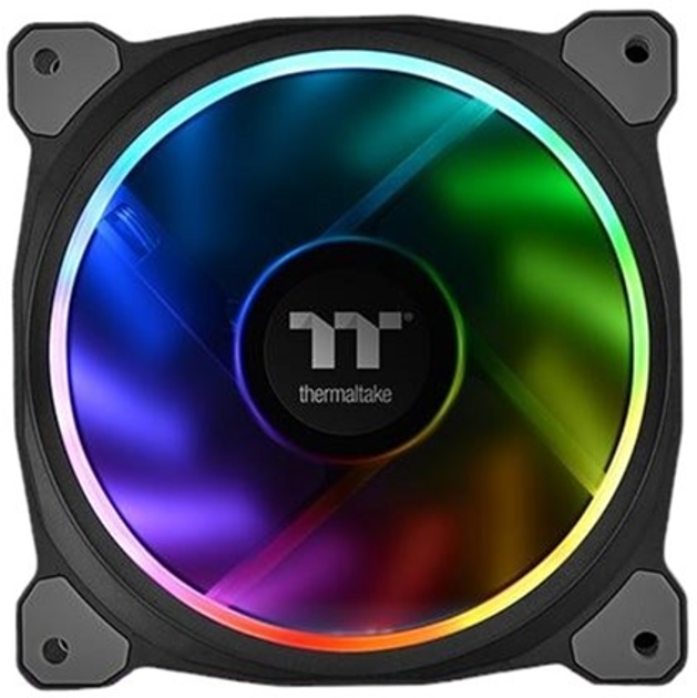 Zestaw wentylatorów Thermaltake Riing Plus 14 RGB Radiator Fan TT Premium Edition Black (4717964407870) - obraz 2