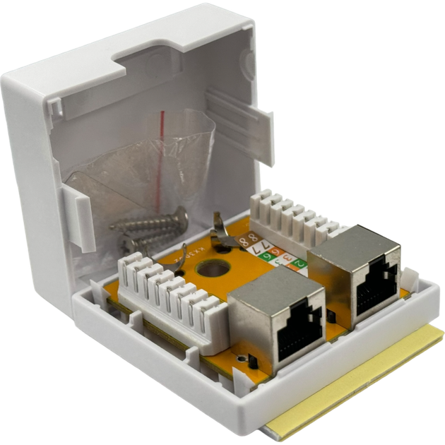 Розетка зовнішня Hypernet 2хRJ45, cat.5e, FTP, MB-STP2 - зображення 3