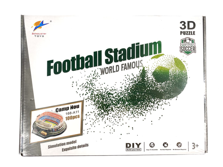 3D пазлы Стадион "Camp Nou" Трехмерный конструктор-головоломка - Фото 3 3D пазлы Стадион "Camp Nou" Трехмерный конструктор-головоломка - изображение 3