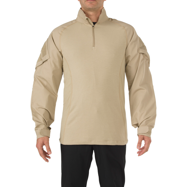 Сорочка тактична під бронежилет 5.11 Tactical Rapid Assault Shirt M TDU Khaki - зображення 1