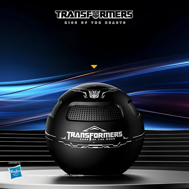 Портативна Bluetooth смарт колонка Transformers TF-Y17 Megatron, 1200 mAh, чорна - Фото 3 Портативна Bluetooth смарт колонка Transformers TF-Y17 Megatron, 1200 mAh, чорна - зображення 3