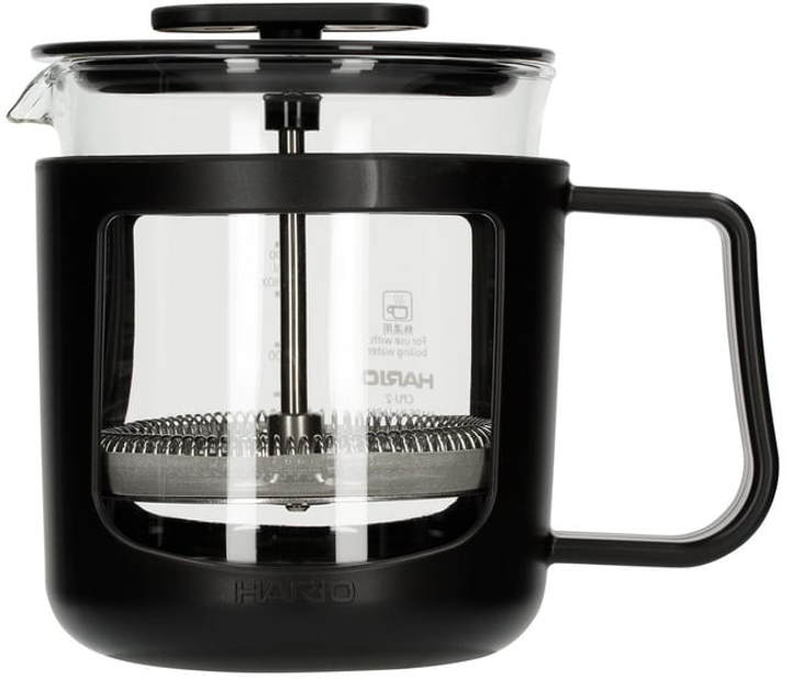 French press Hario U Czarny 300 ml (4977642105843) - obraz 1