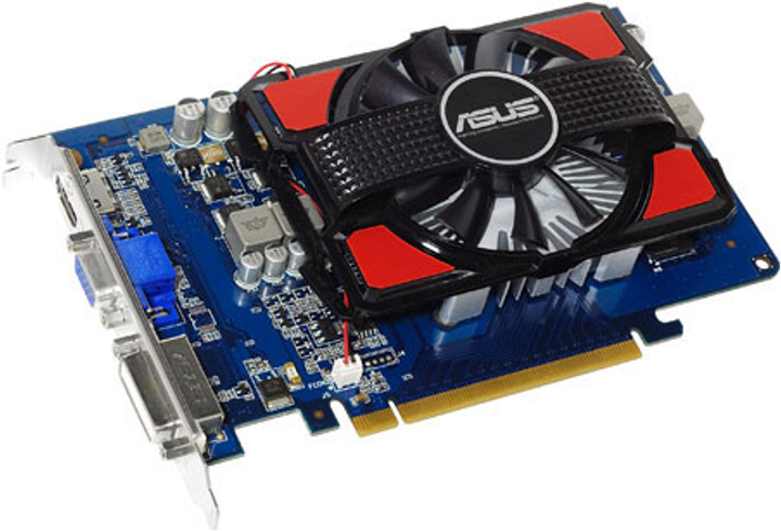 Видеокарта Asus GeForce GT440 (1 ГБ, GDDR3, 128 бит, 810/1820 МГц, VGA ...