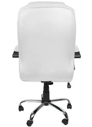 Компьютерное офисное кресло с эко кожи Malatec 8984 белое - изображение 5