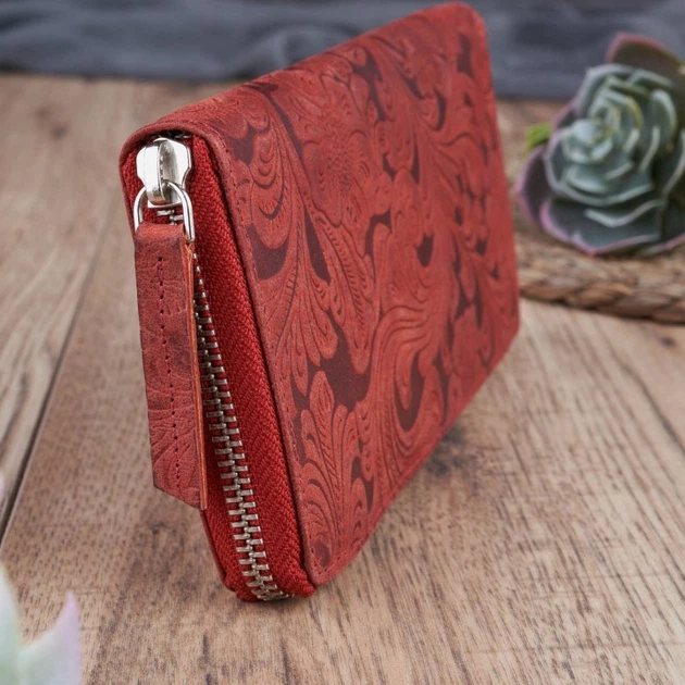 Portfel damski skórzany Paolo Peruzzi T-08 Czerwony (5904365070119) - obraz 3