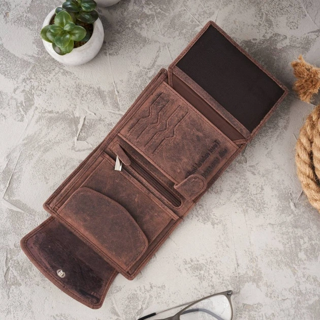 Portfel damski skórzany Paolo Peruzzi T-12 Brązowy (5904365079181) - obraz 3