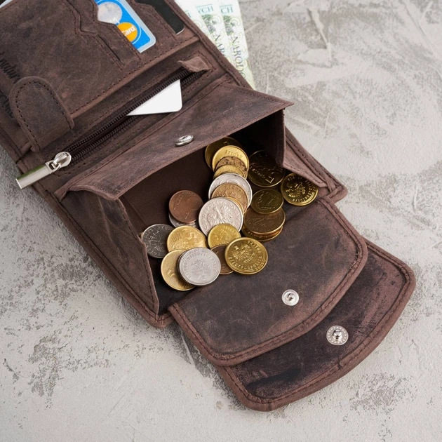 Portfel damski skórzany Paolo Peruzzi T-12 Brązowy (5904365079181) - obraz 5