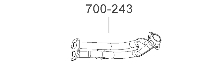 Труба приймальна Bosal (700-243) Bosal (700243) - зображення 1