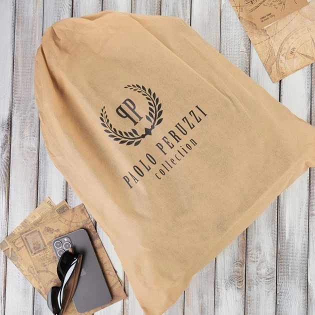 Рюкзак чоловічий з натуральної шкіри вміщує формат А4 Paolo Peruzzi AV-02-BL Чорний (5905567203640) - зображення 5