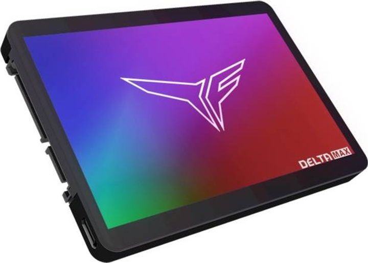 SSD диск Team Group Delta MAX LITE RGB 1 TB 2.5" SATA 6 Gb/s Чорний (765441059993) - зображення 1