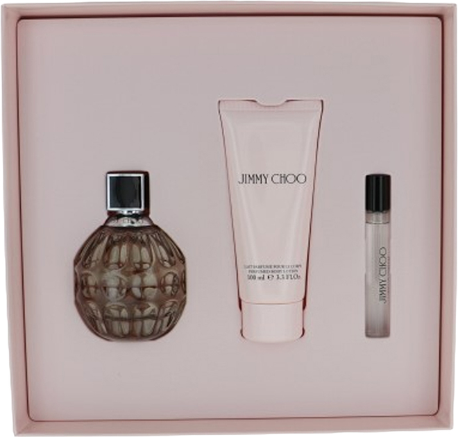 Zestaw prezentowy damski Jimmy Choo Balsam do ciała 100 ml + Woda perfumowana 100 ml + Woda perfumowana 7.5 ml (3386460139809) - obraz 2