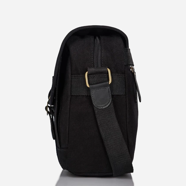 Сумка-месенджер через плече чоловіча тканинна Paolo Peruzzi T-17-BL Чорна (5904365070348) - зображення 5