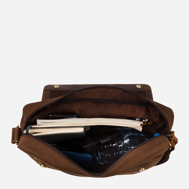 Torba na ramię męska duża Paolo Peruzzi T-20-BR Brązowa (5904365073158) - obraz 6